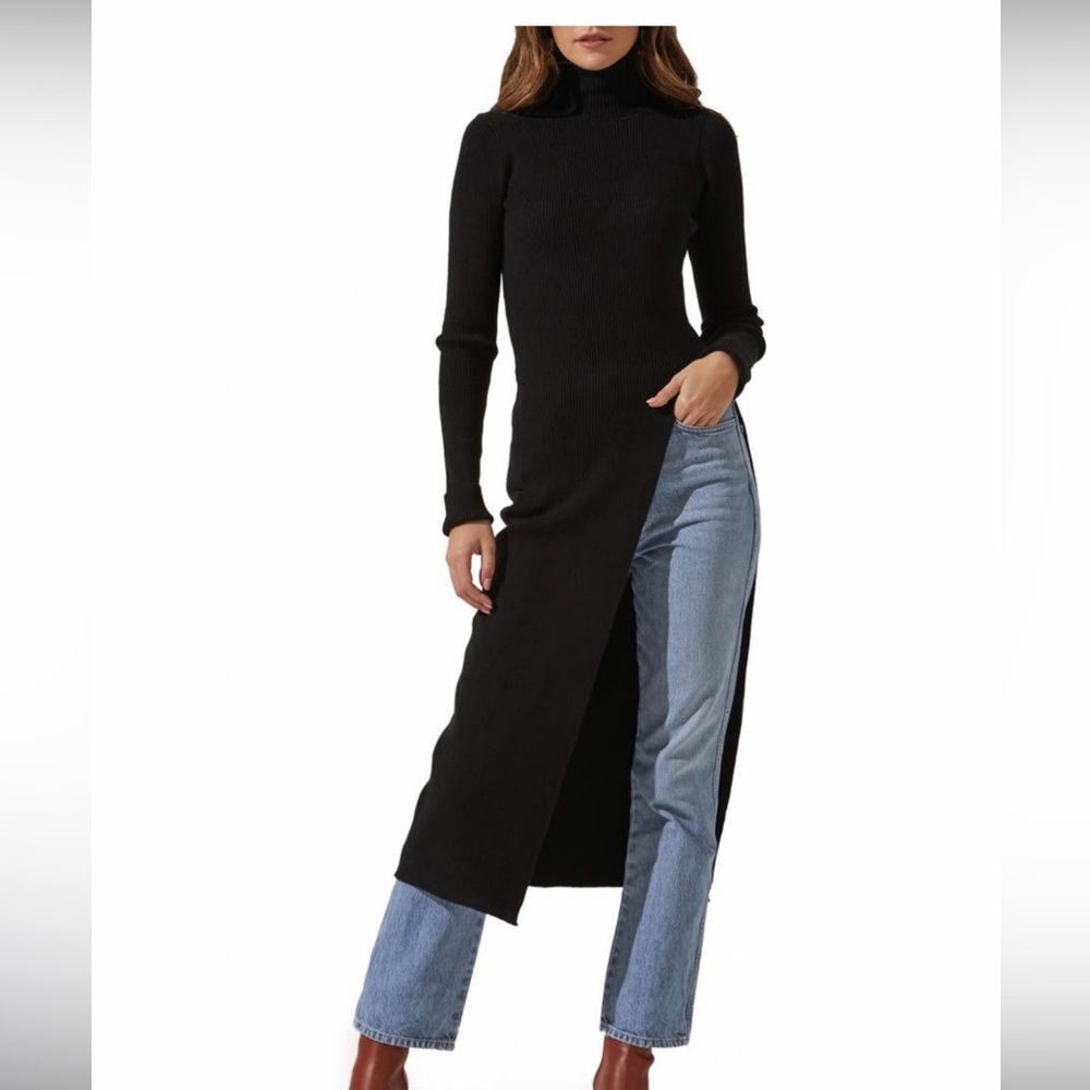 Astr the label women turtleneck long sweater - Picture 2 of 12